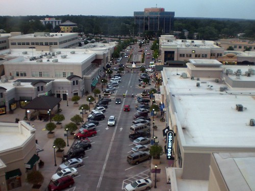 North Hills Mall Plaza from the Roof of Renaissance