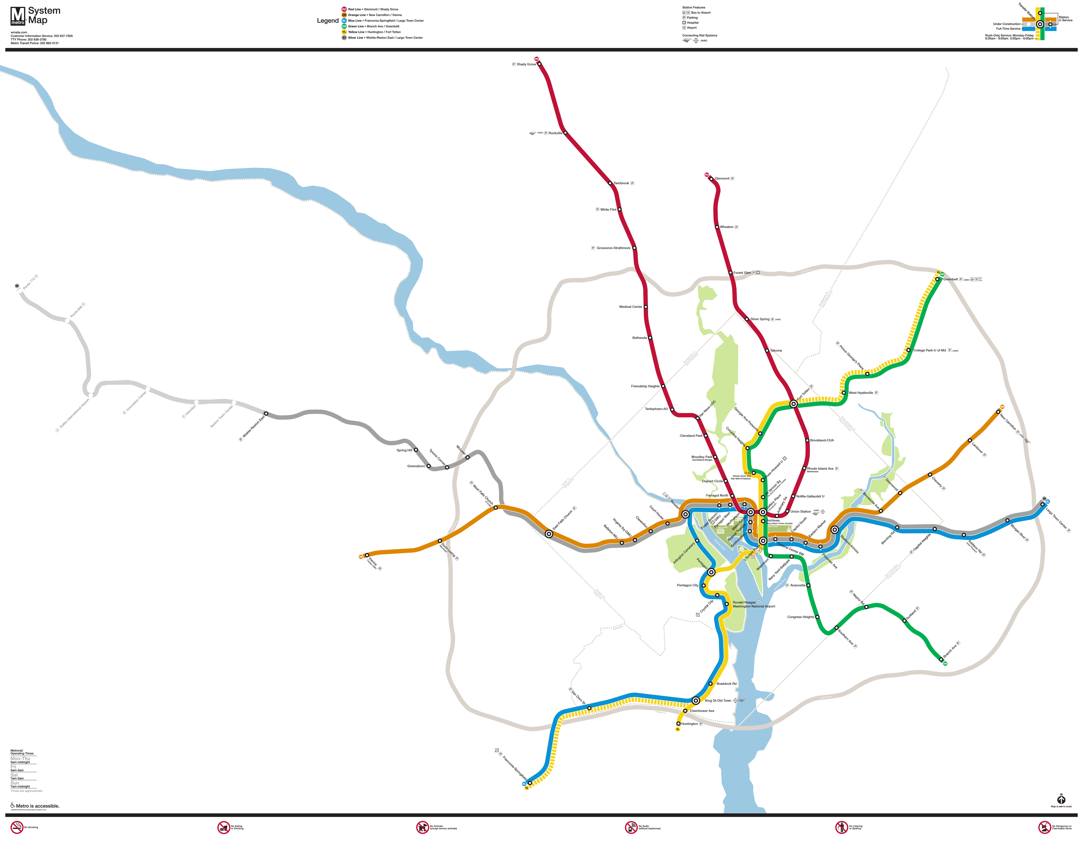 D.C. Metro Map at the Actual Scale of the System by Peter Dvorak. Click on the image to see all of his pictures and to purchase his work as a print.