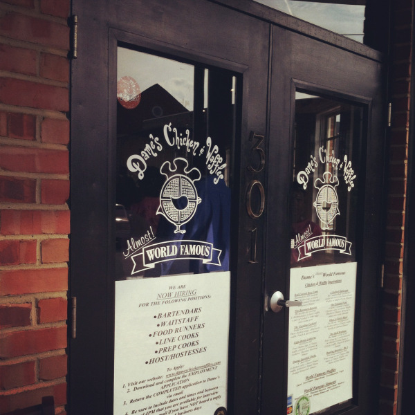 Dame's Chicken and Waffles in Greensboro, NC. Photo by Kristen E. Jeffers