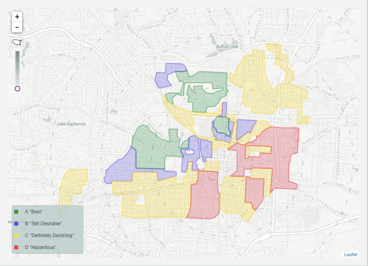 Greensboro Real Estate Maps from the 1930s and 1940s